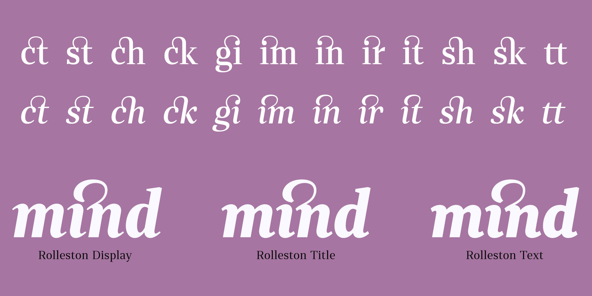 Rolleston Typeface