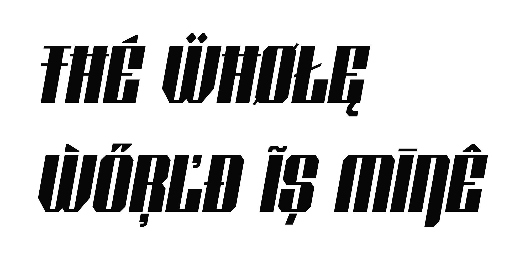 Shtozer Typeface